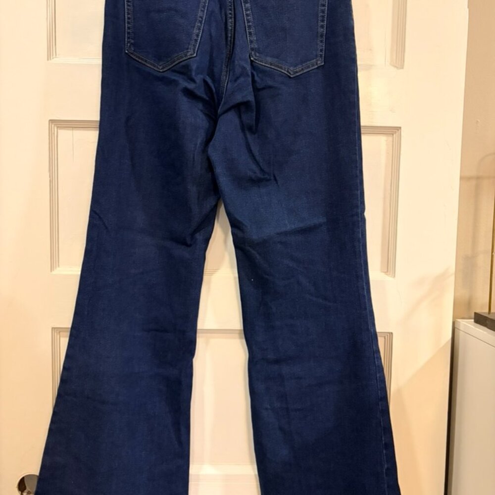 Everlane Modern Flare Jean, Dark Blue - Picture 3 of 6